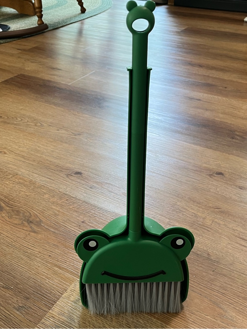 Green Frog Kids Broom and Dustpan Set
